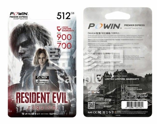 卡普空推出《生化危机9》专属MicroSD Express存储卡
